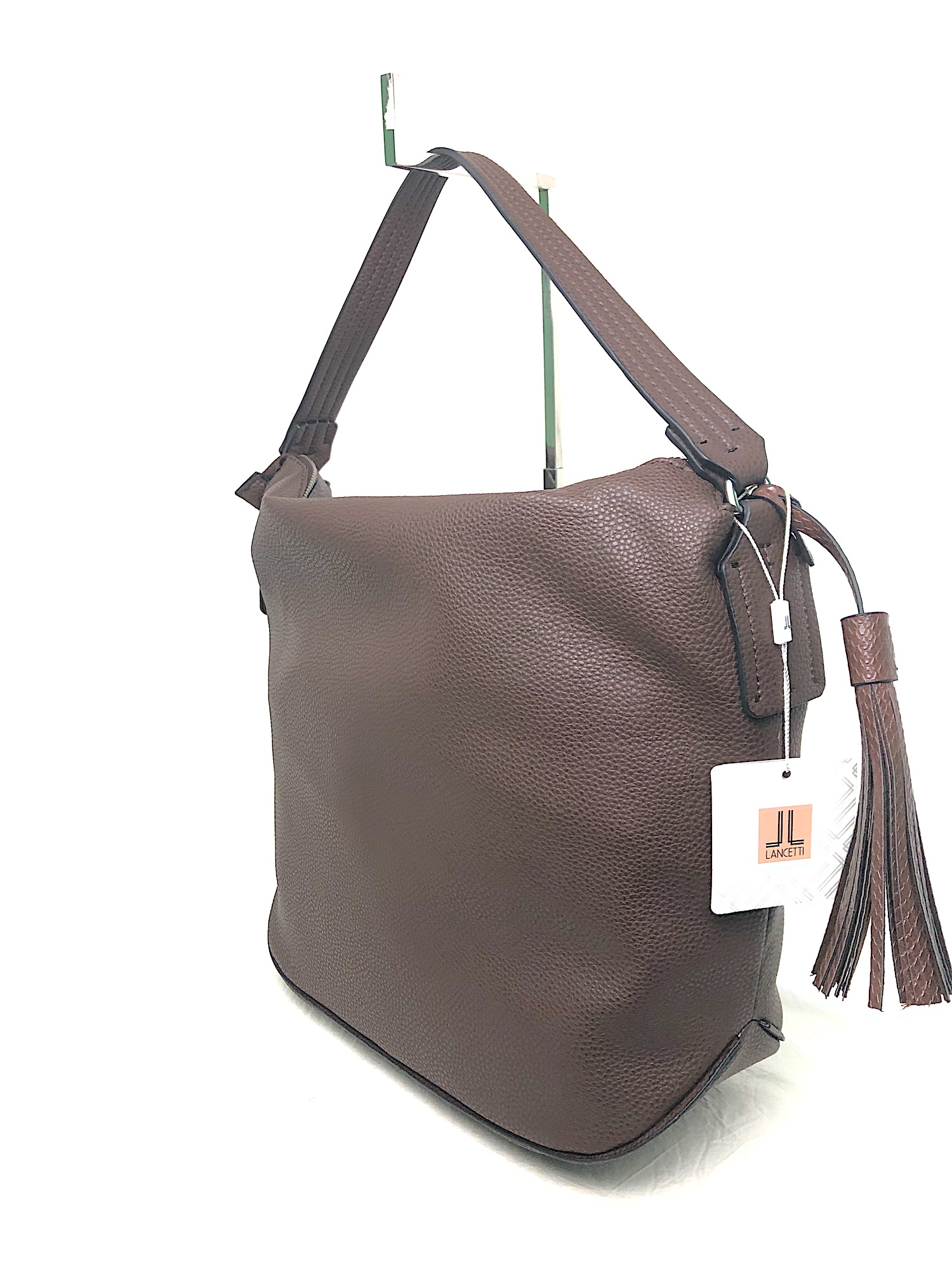 LANCETTI BORSA DONNA COD.LB0054H03 COL.DK BROWN IN PELLE