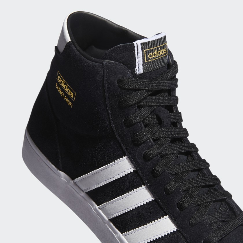 categoria 3 - delpopoloshop - ADIDAS COD.FW3100 BASKET PROFI  COL.CBLACK/FTWWHT IN CAMOSCIO