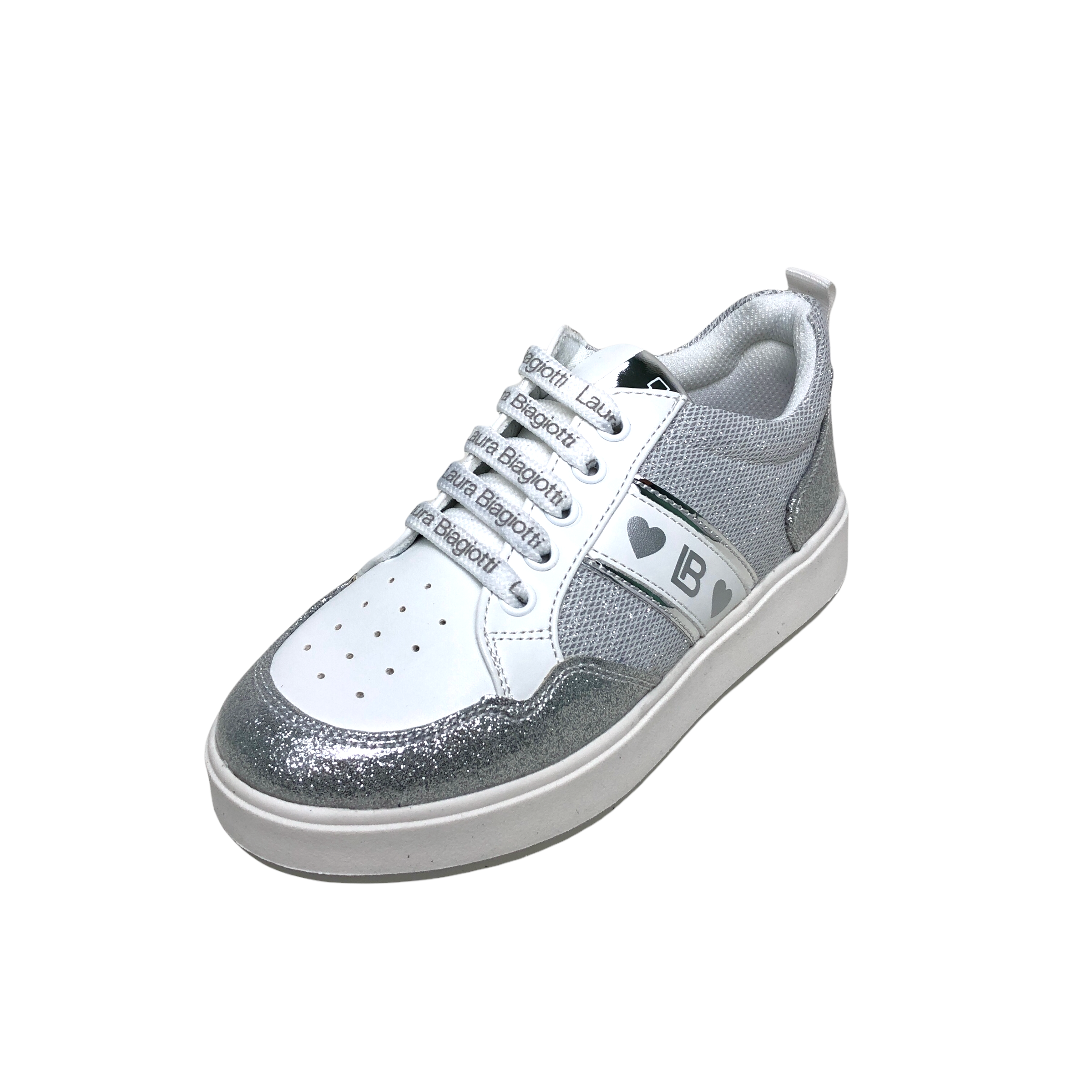 scarpe bambino,scarpe bambina, - delpopoloshop - LAURA BIAGIOTTI COD.7871  SNEAKER BIMBA COL.SILVER