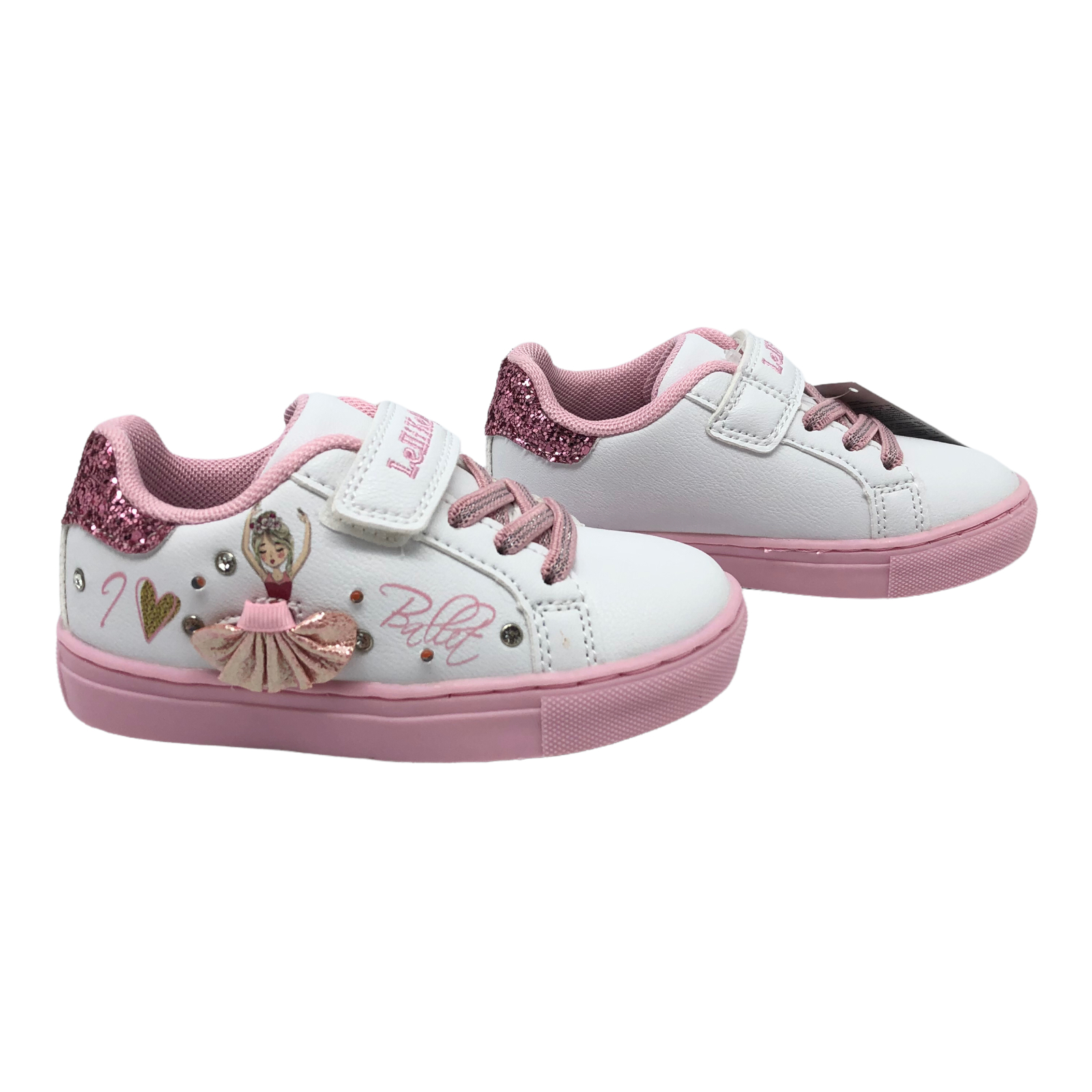 scarpe bambino,scarpe bambina, - delpopoloshop - LELLI KELLY COD.LKAL2284  SCARPE BIMBA COL.BIANCO/ROSA LACCI ELASTICI E LUCI LED