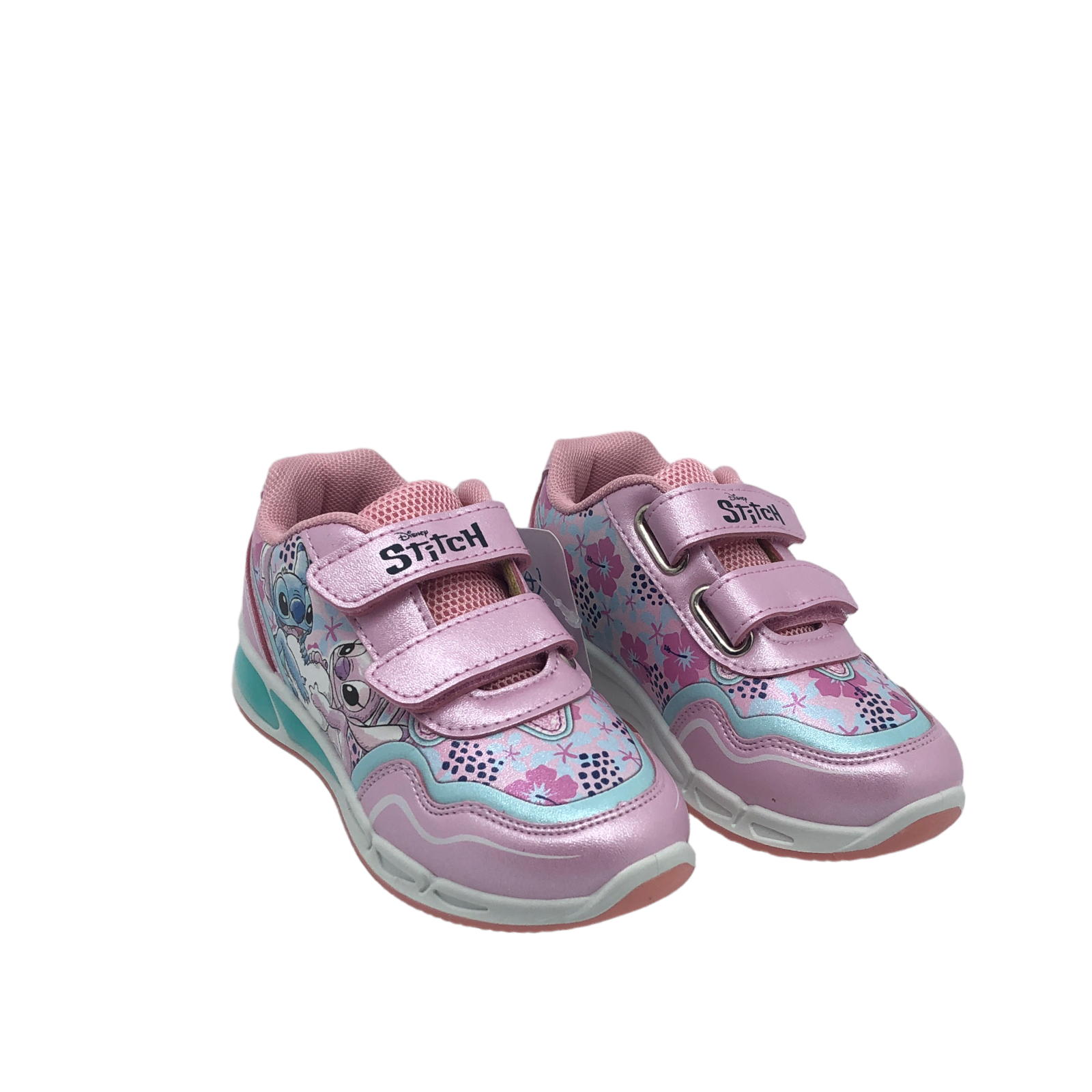 scarpe bambino,scarpe bambina, - delpopoloshop - DISNEY JUNIOR  COD.D6020018S SCARPA BIMBA LILO STITCH CON LUCI LED COL.PINK